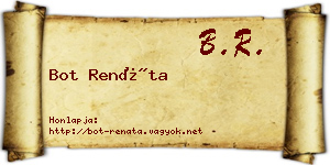 Bot Renáta névjegykártya